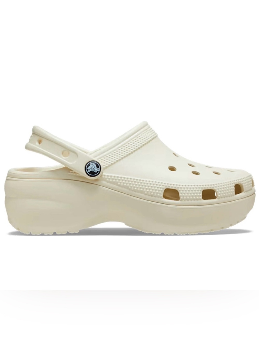 CROCS Women's Classic platform Clog in Cream size 7